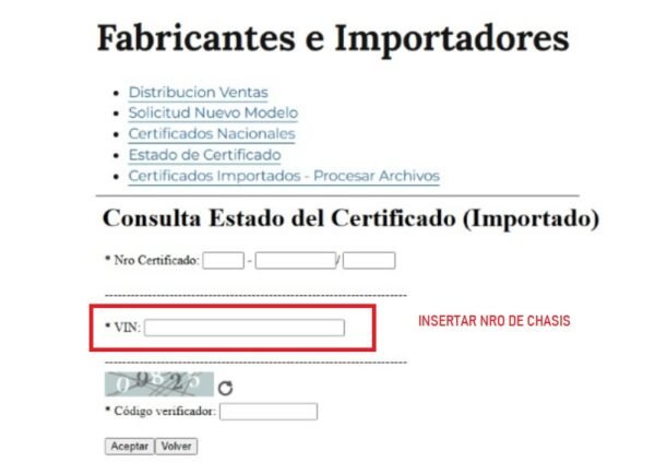 Consulta de Certificados